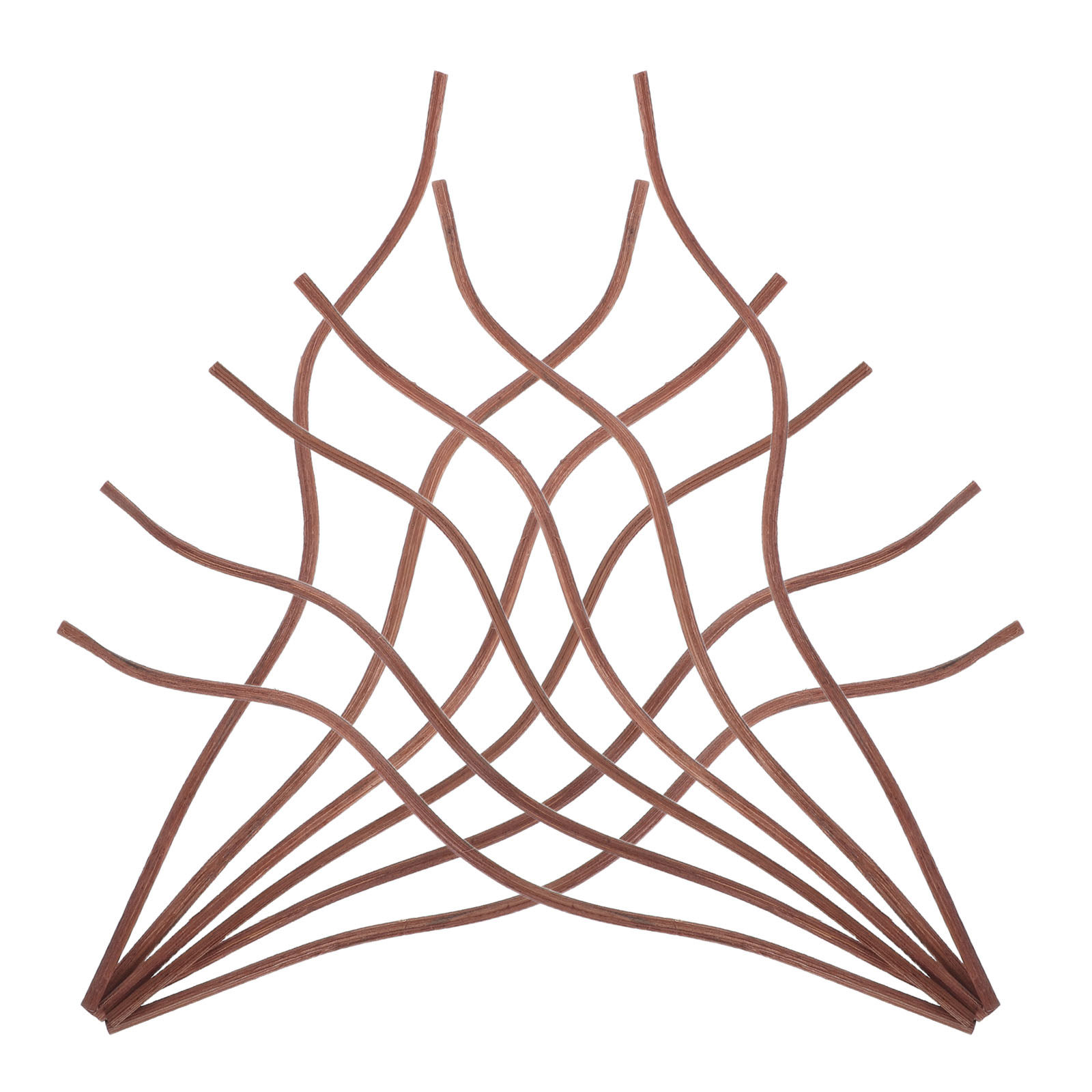 Home Fragrance Diffuser Refills - 50Pcs Wavy Rattan Reed Diffuser Sticks