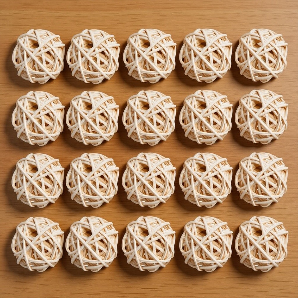 Home Fragrance Diffuser Refills - 20Pcs Aromatherapy Rattan Balls Natural Wicker