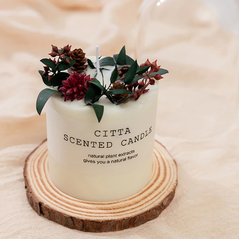 Home Fragrance Scented Candle - Rừng Series Thơm Tương Nến Gỗ