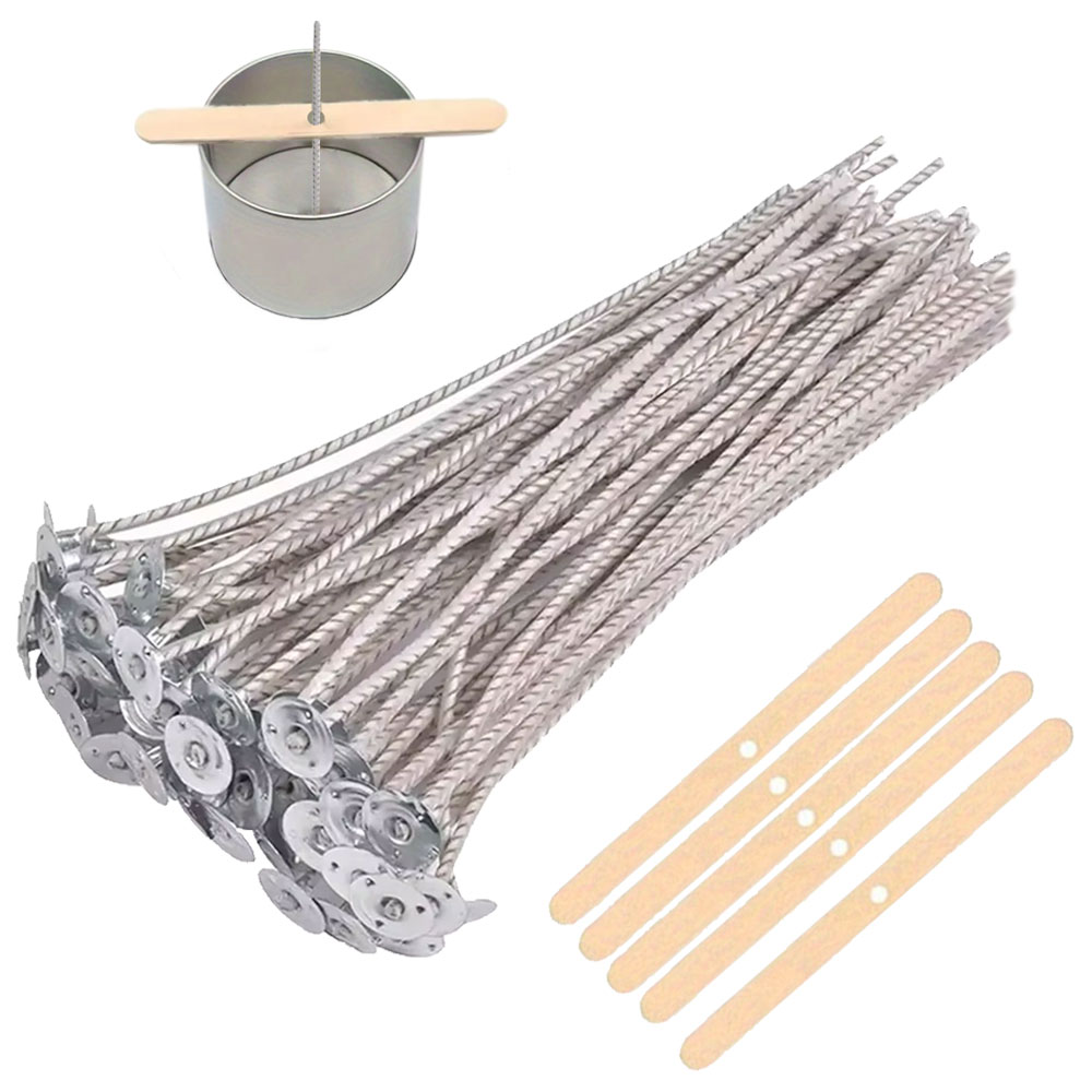 Home Fragrance Kit - 55pcs Flower Candle Wick Wood Stick