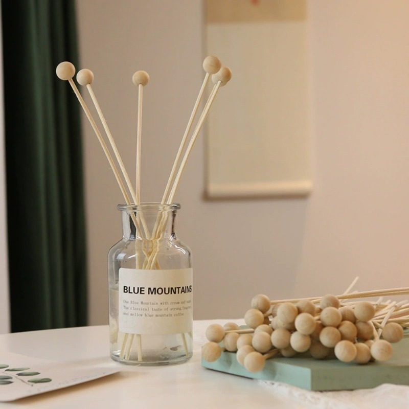 Home Fragrance Ideas - 30Pcs/Lot Fireless Wood Ball Aroma Reed