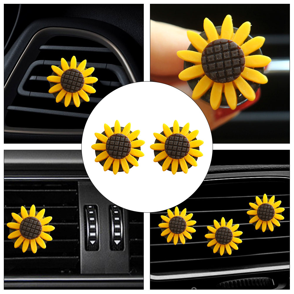 2Pcs Sunflower Car Aromatherap - đánh giá và giá Home Fragrance Potpourri