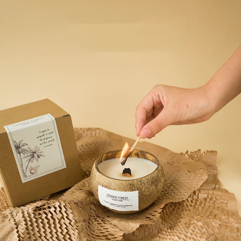 Coconut Shell Aromatherapy Can - đánh giá và giá Home Fragrance Scented Candle