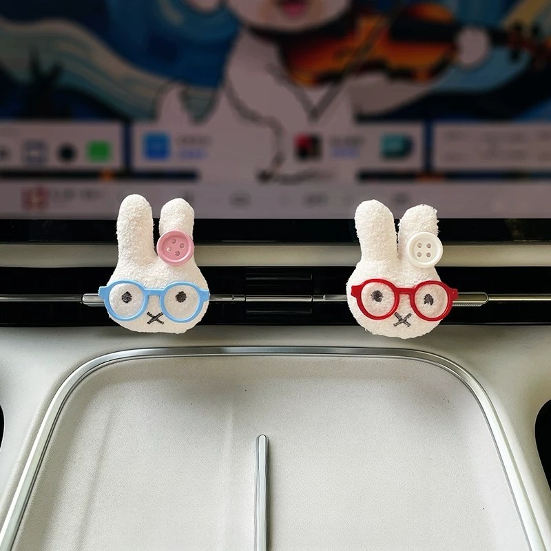 Cute Rabbit with Glasses Car A - đánh giá và giá Car Vent Diffuser
